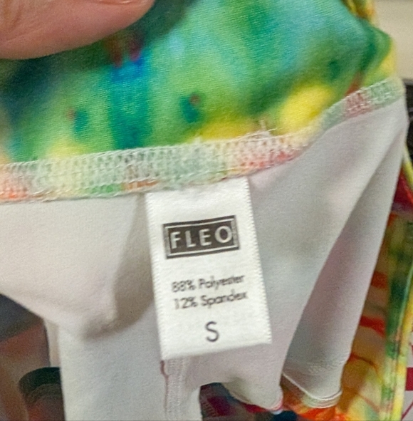 FLEO Superbad Tie Dye Workout Shorts | Size S | NWT - Picture 4 of 5